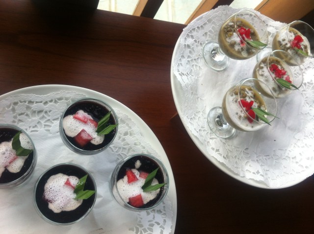 Bubur at Sangria Hotel's breakfast buffet, Lembang.