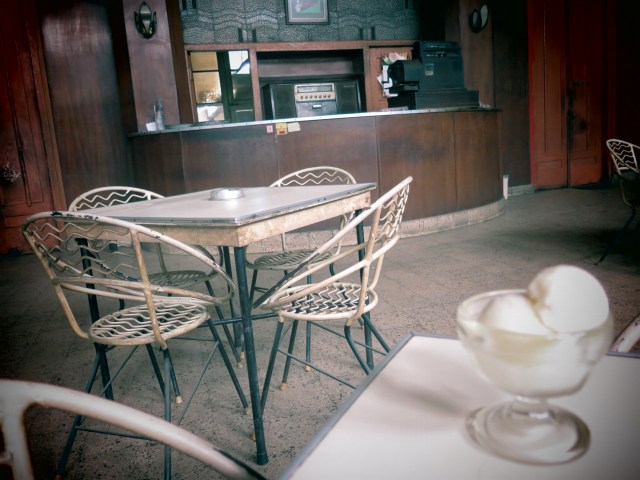 Es krim kopyor at Sumber Hidangan, Jalan Braga. An ancient bakery that's barely changed in 85 years.