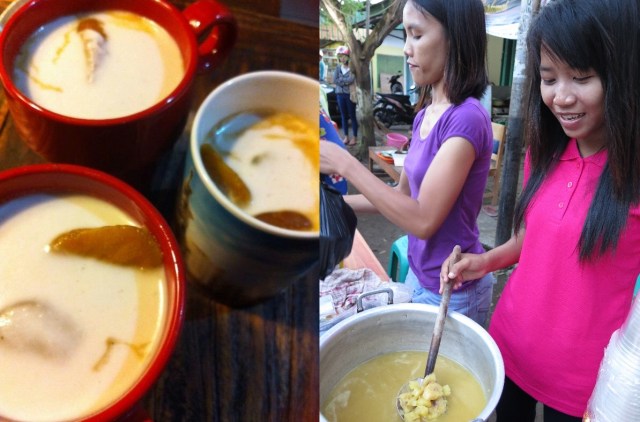 Kolak whipped up for buka puasa by Aisah Wolfard, and kolak sellers in Cilacap during Ramadan.