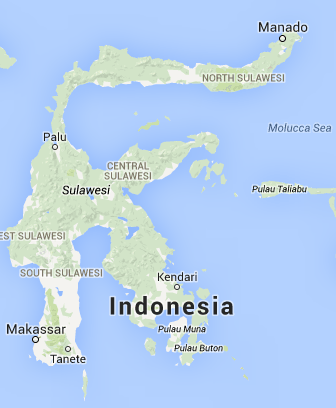 Map of Sulawesi
