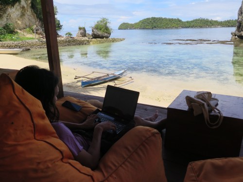 Chriswan in his office. 